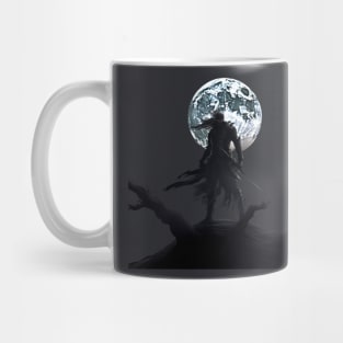 Moonlit Malevolence: The Demonic Shadow Warrior Mug